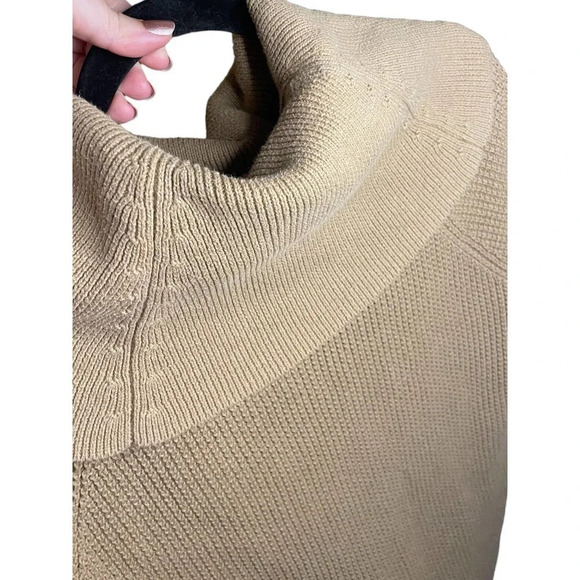 MICHAEL Michael Kors Camel Knit Sweater with Large Cowl Neck Size Small - Picture 12 of 12